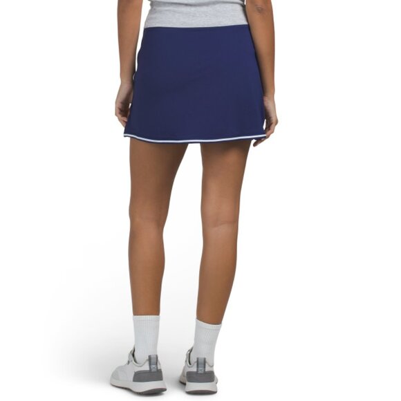 G LIFESTYLE True Navy Upf50 Striped Hem Skort - Picture 2 of 2